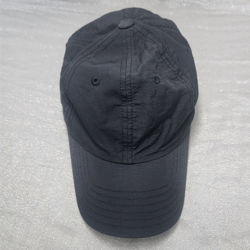 American Needle Mens Black Ripstop Snapback Baseball Cap Hat Textured Adjustable